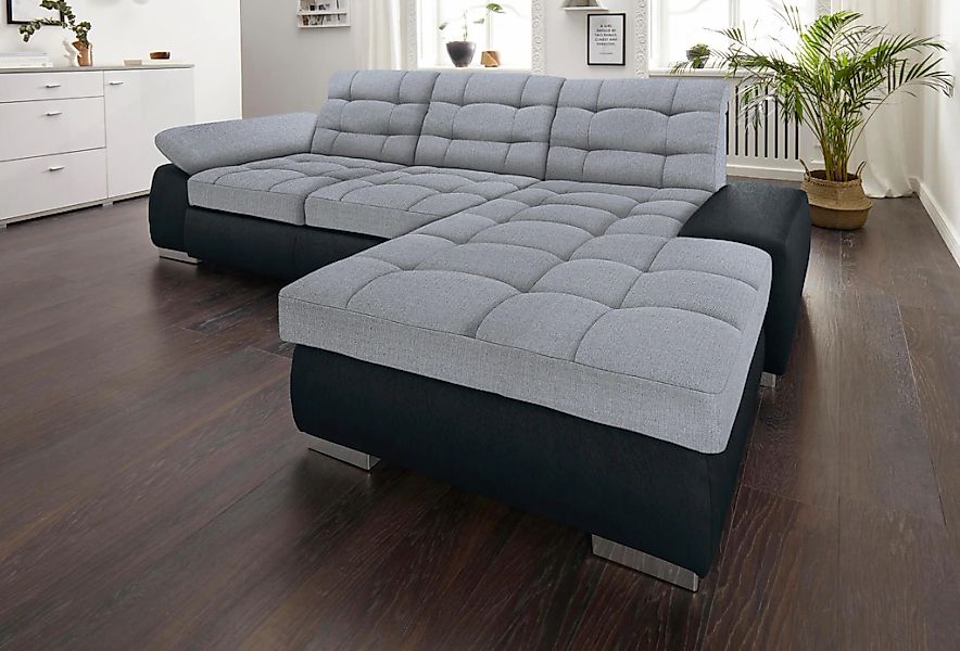sit&more Ecksofa "Ontario L-Form" XXL, wahlweise mit Bettfunktion günstig online kaufen