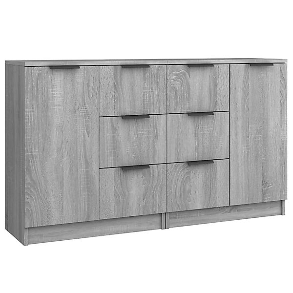 vidaXL Sideboards 2 Stk Grau Sonoma 60x30x70 cm Holzwerkstoff 3115794 günstig online kaufen