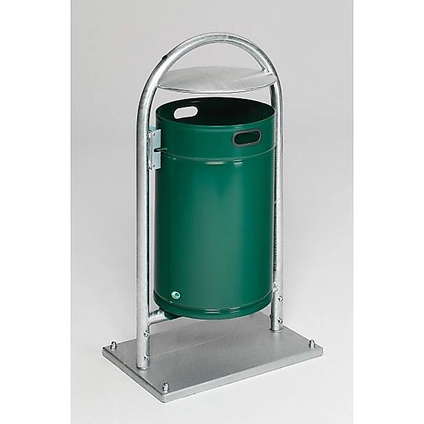 PROREGAL Robuster Rohrbogenständer Für Abfälle Mit Dach Mit Bodenplatte 60 günstig online kaufen