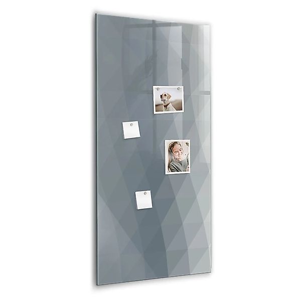 Tulup Beschreibbare Glasmagnettafel Abstrakte Graue Wellen 60x120 cm Magnet günstig online kaufen