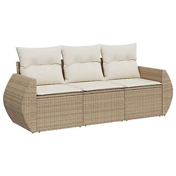 vidaXL Gartenlounge-Set 3-tlg. Garten-Sofagarnitur mit Kissen günstig online kaufen