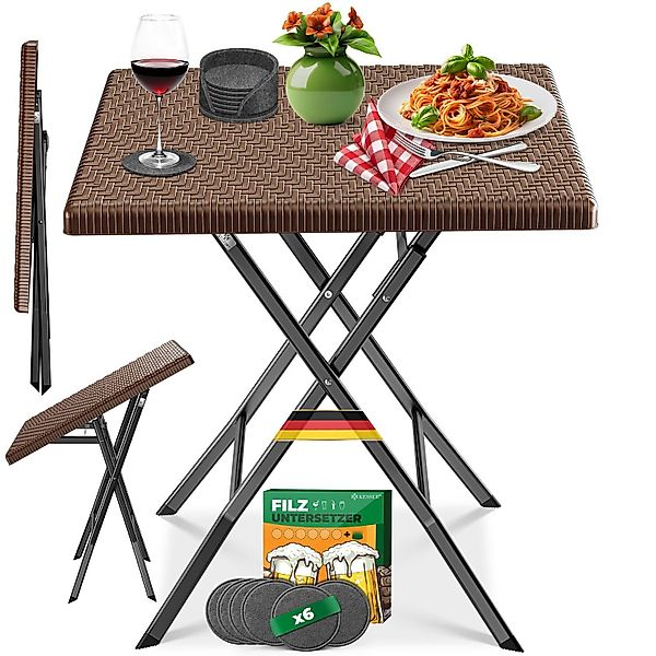KESSER Bistrotisch Balkontisch klappbar (Gartentisch mit günstig online kaufen