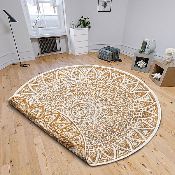 HANSE Home Teppich »Lilja Wendeteppich«, rund, 5 mm Höhe, In-& Outdoor, bei günstig online kaufen