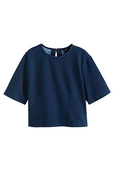 Next T-Shirt Kurzärmeliges Denim-T-Shirt aus Jersey günstig online kaufen