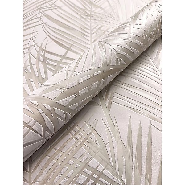 Newroom Vliestapete Riyah Creme Dschungel Modern FSC® günstig online kaufen