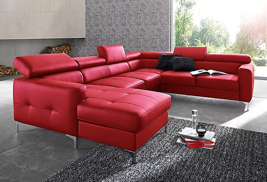 COTTA Polstergarnitur »Sammy U-Form«, (Set, Tiefe der Recamiere 169 cm), Se günstig online kaufen