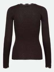 rosemunde Longsleeve Babette silk shirt Langarm, günstig online kaufen