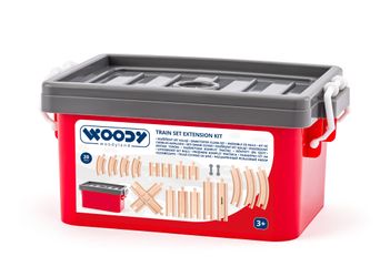 Woodyland Spielzeugeisenbahn-Schiene Holzeisenbahnset Zubehör Schienen in günstig online kaufen
