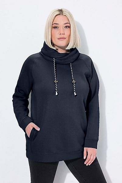 Ulla Popken Sweatshirt Bis 64 Sweatshirt mit Stehkragen Pullover günstig online kaufen