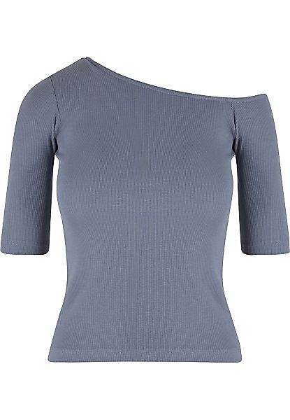 URBAN CLASSICS T-Shirt "Urban Classics Ladies Organic Asymmetric Rib Tee" 1 günstig online kaufen