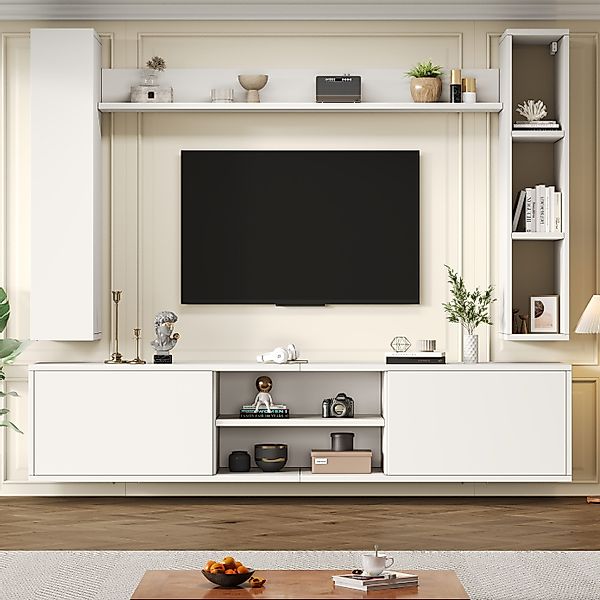 KLAM HOME Wohnwand 180*35*33.5cm TV Wohnwand-set günstig online kaufen
