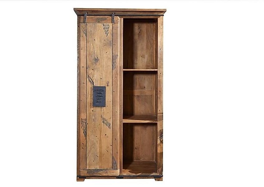 Massivmoebel24 Dreh-/Schwebetürenschrank (Schrank Mango 100x60x190 natur la günstig online kaufen