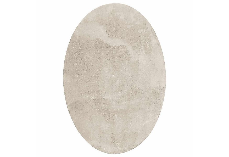 vidaXL Teppich Bereichsteppiche Oval HUARTE Beige 140 x 200 cm 100 %Polyest günstig online kaufen