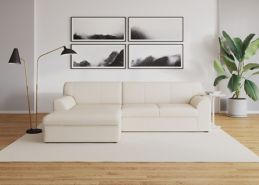 DOMO collection Ecksofa »Topper, elegant und zeitlos, kompaktes Stellmaß 24 günstig online kaufen