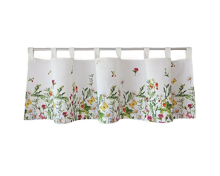 matches21 HOME & HOBBY Scheibengardine Scheiben-Gardine Landhaus-Stil Blume günstig online kaufen