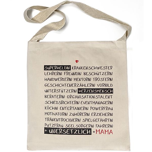 TOBJA Beuteltasche Baumwoll Umhängetasche Muttertag "...unersetzlich günstig online kaufen