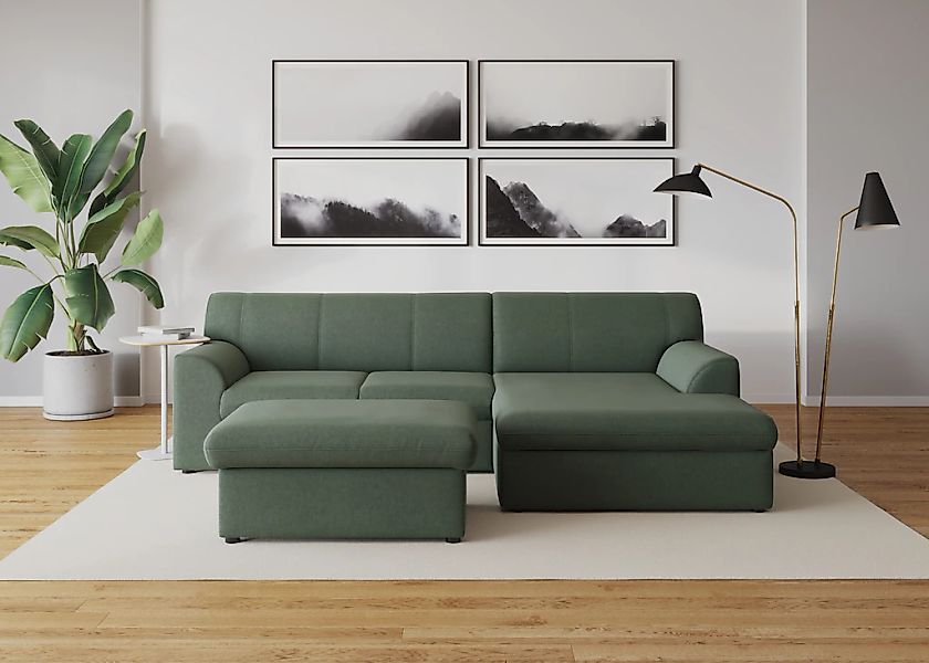 DOMO collection Ecksofa "Topper, elegant und zeitlos, kompaktes Stellmaß 24 günstig online kaufen