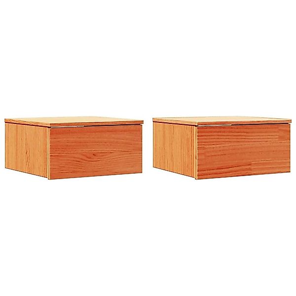 vidaXL Nachttisch Nachttisch 2 pcs Wachsbraun günstig online kaufen