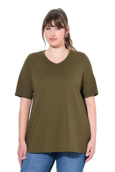 Ulla Popken T-Shirt T-Shirts 2er-Pack V-Ausschnitt günstig online kaufen