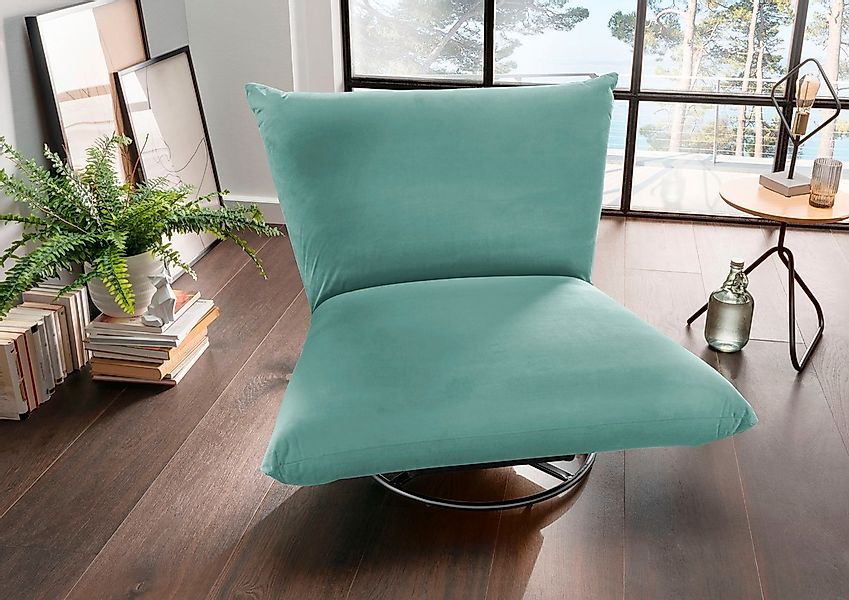 Home affaire Drehsessel "Cremona" 360 drehbar mit Metallfuß günstig online kaufen