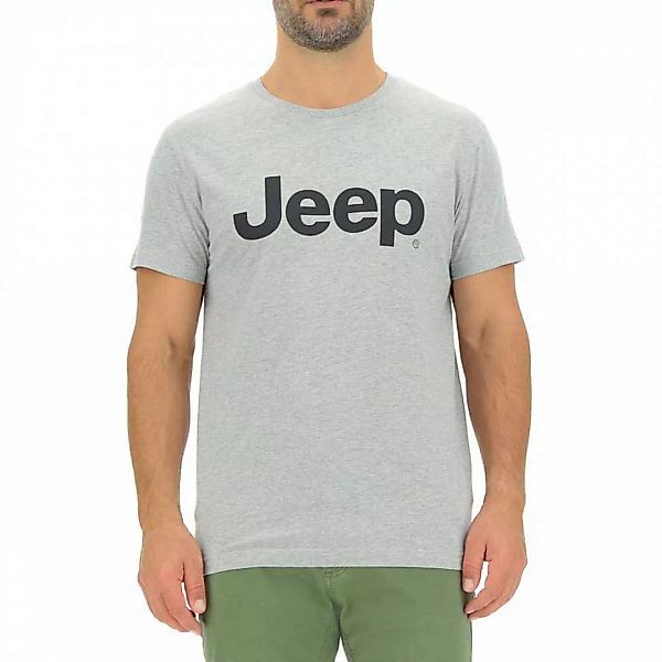 Jeep O102054g433 Kurzärmeliges T-shirt 2XL Light Grey Melange / Black günstig online kaufen