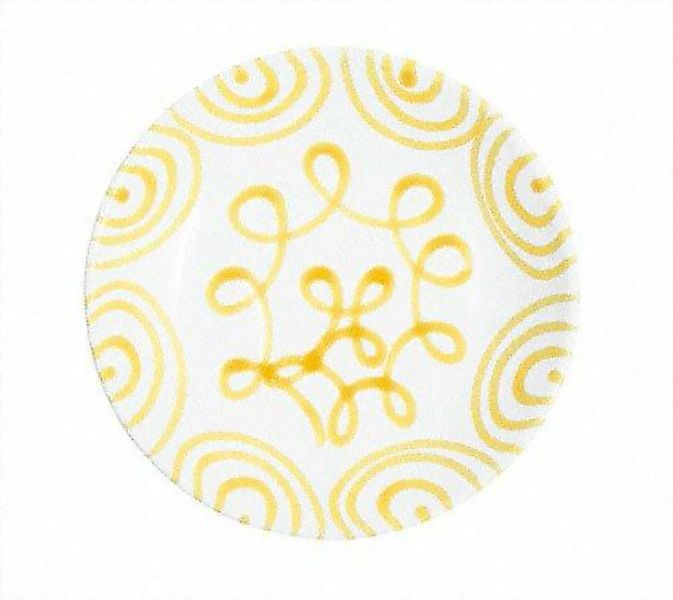 Gmundner Keramik Gelbgeflammt Suppenteller Cup d: 20 cm / h: 4,4 cm günstig online kaufen