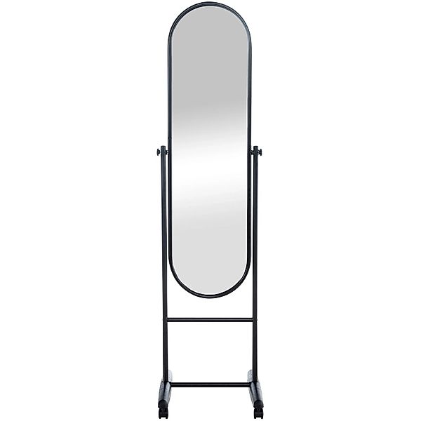 DELUKE Standspiegel MILANO Metall Schwarz 40x42x155cm Mobiler Ganzkörperspi günstig online kaufen