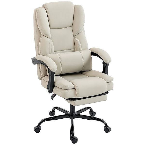 HOMCOM Bürostuhl, Ergonomischer Schreibtischstuhl mit Verstellbar Rückenleh günstig online kaufen