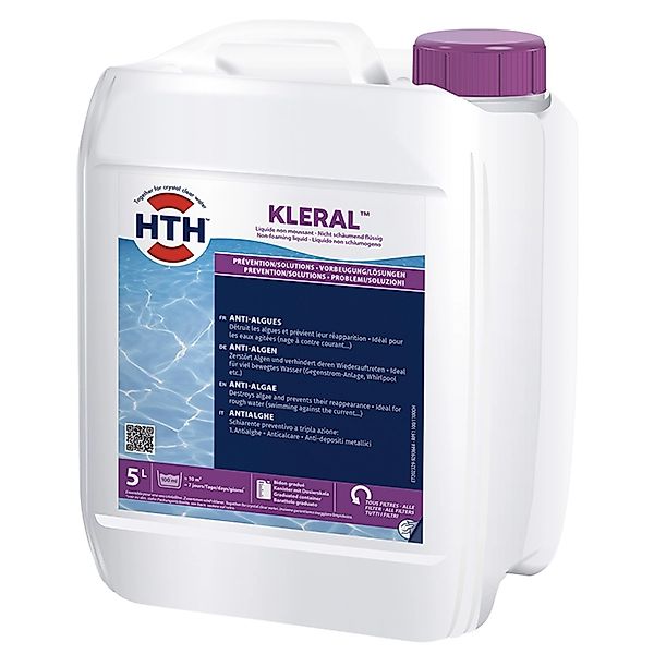 HTH KLERAL 5 Liter Flüssig Algenschutzmittel Algezid Präventiv Schaumfrei P günstig online kaufen