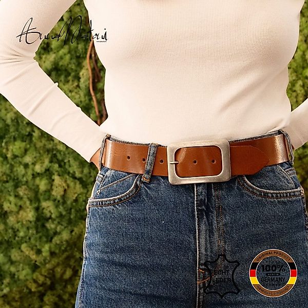 AnnaMatoni Ledergürtel AnnaMatoni Leder Gürtel Blu günstig online kaufen