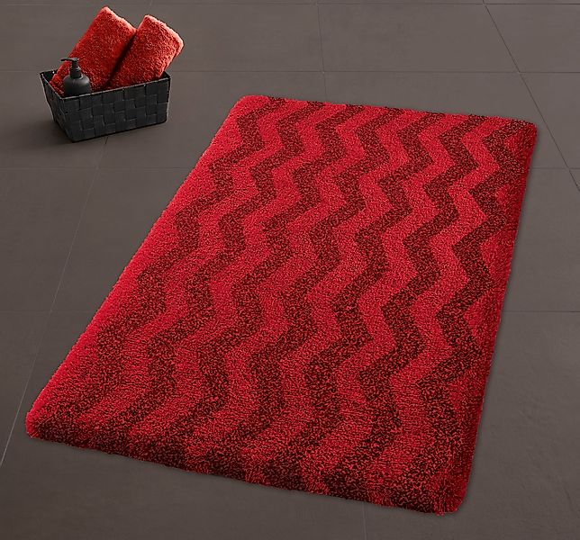 Kleine Wolke Badematte ""Zack"" Höhe 20 mm rutschhemmend beschichtet fußbod günstig online kaufen