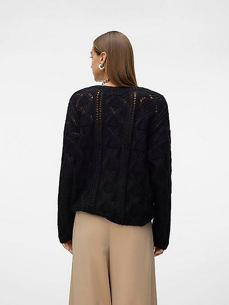 Vero Moda Strickpullover NEWERIN (1-tlg) Lochmuster günstig online kaufen