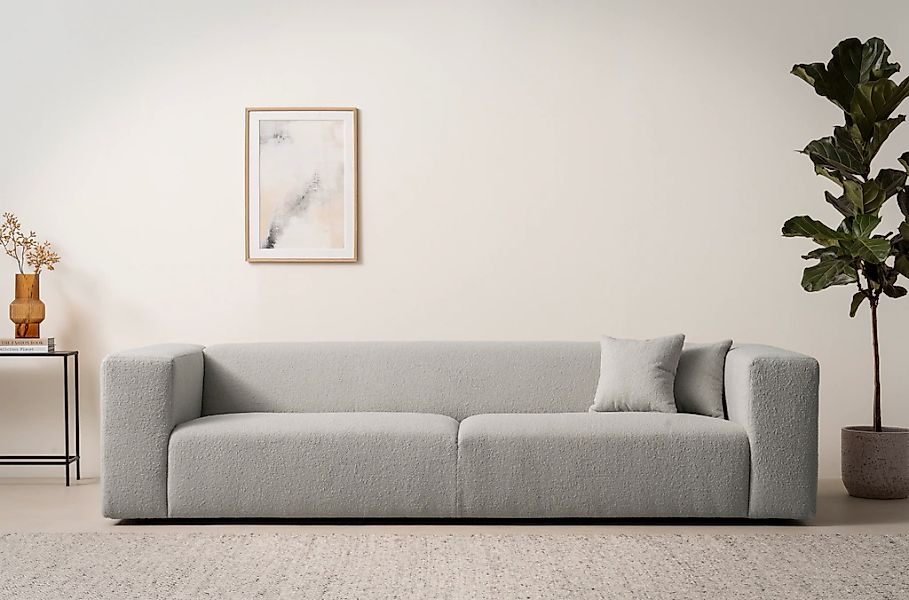 andas 3-Sitzer "BAKELS, Couch in Cord oder Boucle-Stoff, Sofa im modernen D günstig online kaufen