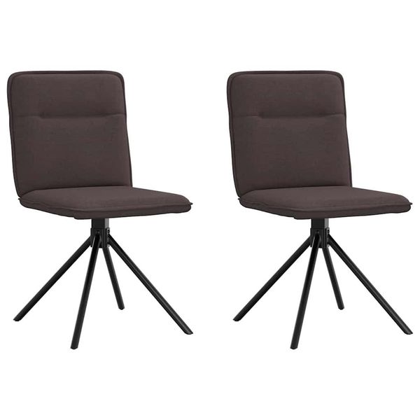 vidaXL Esszimmerstuhl Esszimmerstühle 2 Stk. Dunkelbraun günstig online kaufen