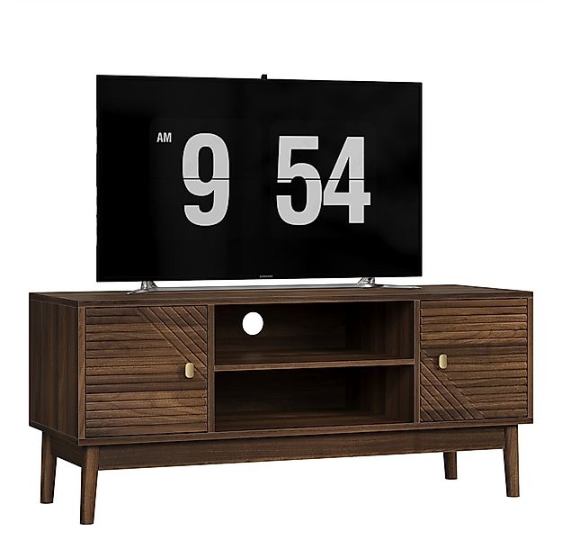 OKWISH TV-Schrank TV-Ständer,Entertainment-Center mit Stauraum (110 cm TV-S günstig online kaufen