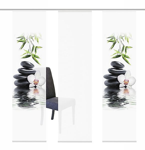 HOME WOHNIDEEN Schiebegardine »RUSKIN«, (3 St.), HxB: 245x60, inkl. Befesti günstig online kaufen