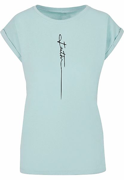 Merchcode T-Shirt "Merchcode Damen Ladies Faith Extended Shoulder Tee" 1 St günstig online kaufen