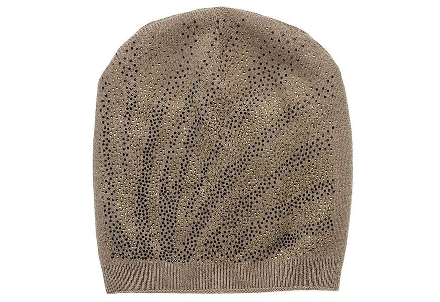 Caspar Beanie MU183 Damen Mütze mit Strass Dekor günstig online kaufen