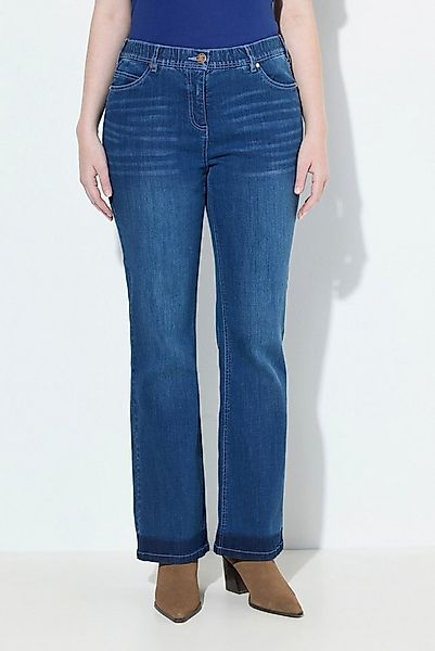 Ulla Popken Regular-fit-Jeans Bootcut-Jeans Sarah ausgestellt Fransensaum günstig online kaufen