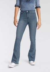 Arizona Bootcut-Jeans "Ultra Stretch" ausgestellte Beinform, Used-Waschung, günstig online kaufen