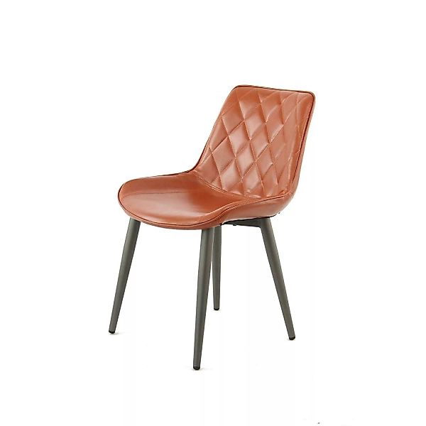 MeGusta Moderner Stuhl 2er-Set Braun Polsterstuhl Esszimmerstuhl Stella günstig online kaufen