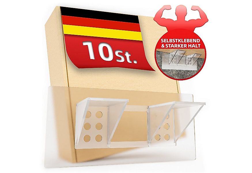 DEKAZIA Wandregalhalter ohne Bohren, Regalbodenhalter selbstklebend, Träger günstig online kaufen