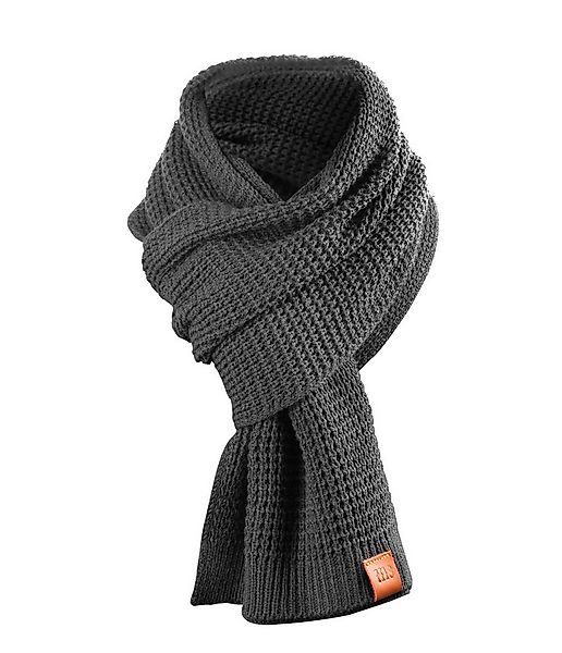 Manufaktur13 Strickschal Rough Scarf - Strickschal, lang, mit Echt-Lederver günstig online kaufen