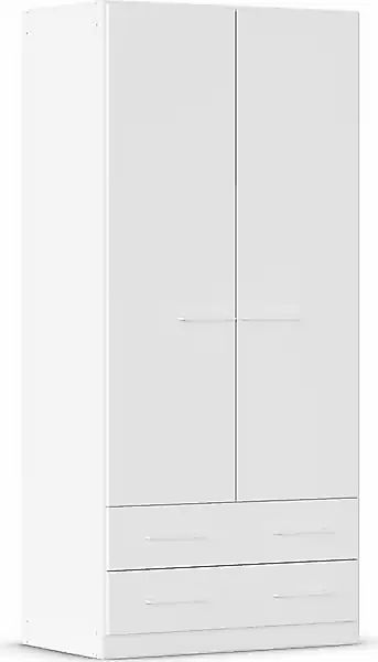 rauch Drehtürenschrank »Prandon A« mit 2 Schubladen und Metallgriffen in We günstig online kaufen