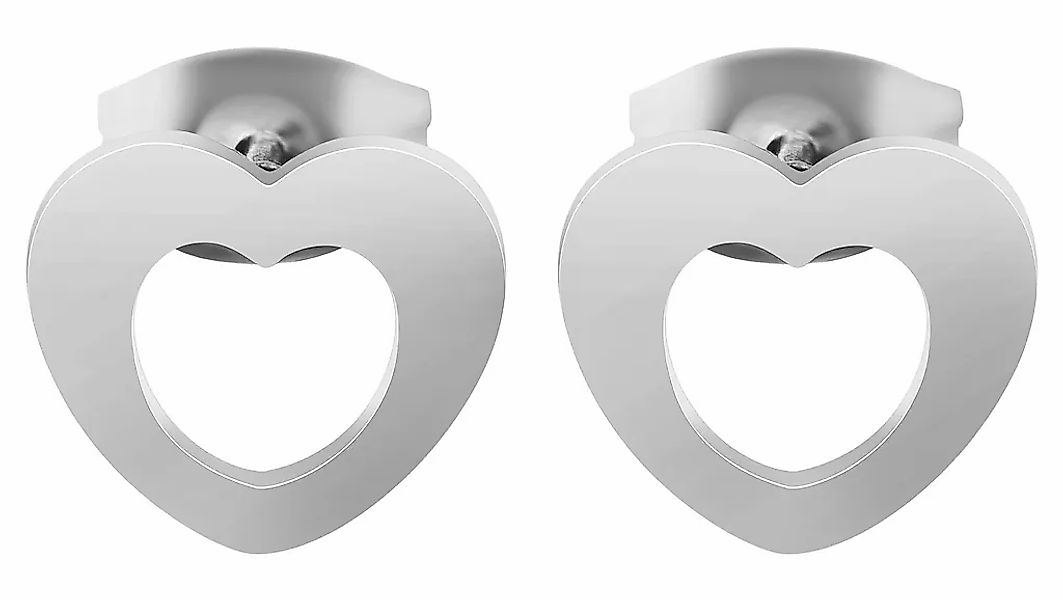 Adelia´s Paar Ohrhänger "Damen Ohrringe – Ohrstecker Herz aus Edelstahl" Sc günstig online kaufen