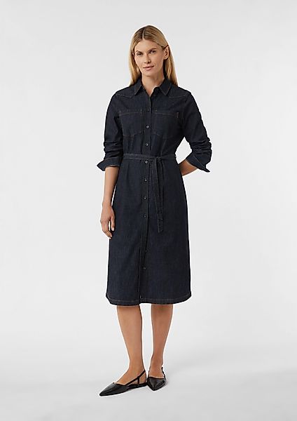 comma Maxikleid Leichtes Denimkleid in Midilänge günstig online kaufen
