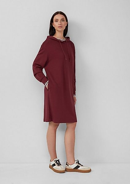 s.Oliver Midikleid Kleid Scuba-Kleid mit Eingrifftaschen und Kapuze günstig online kaufen