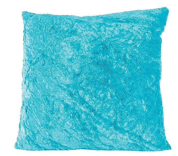 Magma Heimtex Fellkissen Kissenhülle "Fluffy" türkis, günstig online kaufen