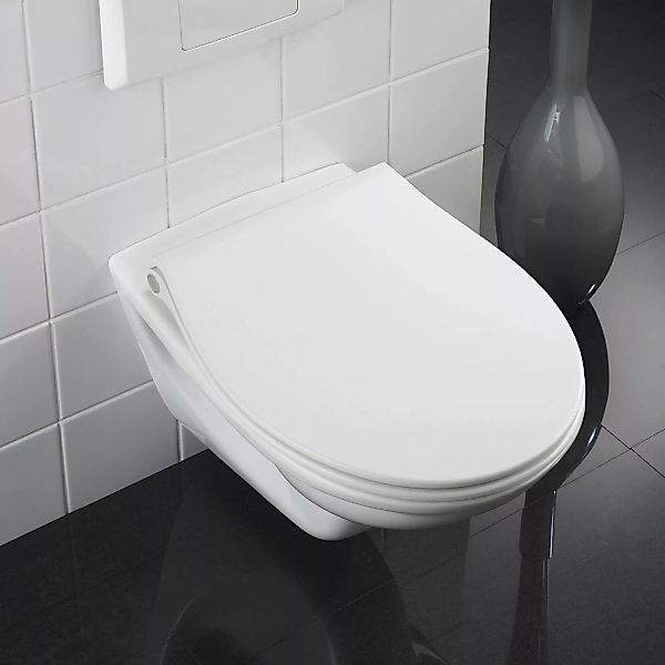 WENKO Premium WC-Sitz LED, aus antibakteriellem Duroplast mit Nachtlicht un günstig online kaufen
