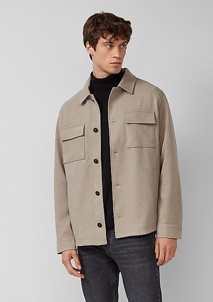 s.Oliver Hemdjacke Outdoor-Jacke Softes Overshirt mit Kentkragen und aufges günstig online kaufen